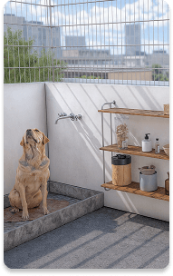 Amenity left